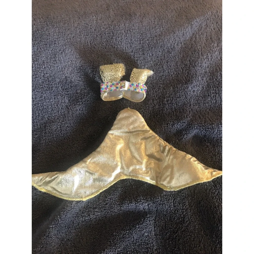 Vintage Barbie Mermaid Gold Top t &‎ Tail -